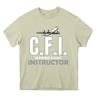 Mossy CFI CFI Certified Flight Pilot Gift CFI Flying Instructor Heavy Core Tee - longCreatives