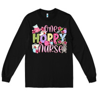 Black Easter Day One hoppy Nurse Long Sleeve Tee - OliviaCreatesArt