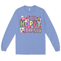 Colony Blue Easter Day One hoppy Nurse Long Sleeve Tee - OliviaCreatesArt