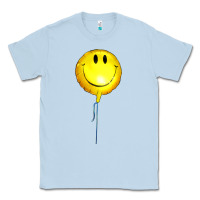 Dusty Blue Balloon smile Classic Tee - Artiststas