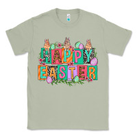 Matcha Happy Easter with plate letters Easter Day Classic Tee - HowdyJamesFarm