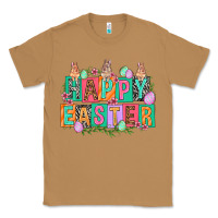 Toasted Coconut Happy Easter with plate letters Easter Day Classic Tee - HowdyJamesFarm