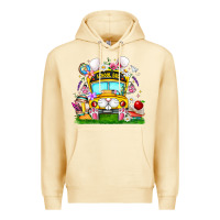 Pina Colada Easter School Bus Premium Hoodie - CowhideDigitalArt
