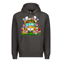Smoke Easter School Bus Premium Hoodie - CowhideDigitalArt