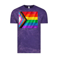 Cloud Purple Pride flag Vintage Tee - CowGirlArtShop