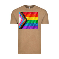 Vintage Coffee Pride flag Vintage Tee - CowGirlArtShop