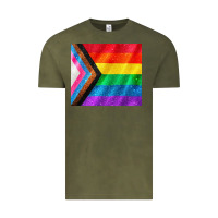 Vintage Olive Pride flag Vintage Tee - CowGirlArtShop