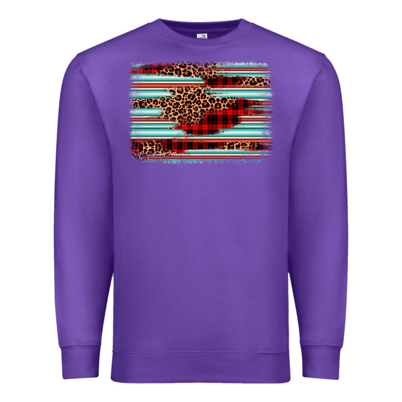 Leopard Serape Background Premium Sweatshirt by BarkalooDesign | Teevron