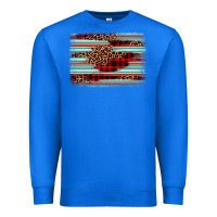 True Royal leopard serape background Premium Sweatshirt - BarkalooDesign