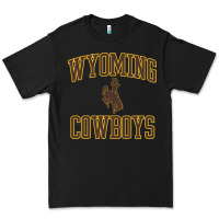 Black Wyoming Cowboys Men's Apparel Gameday Arch Over Cowboys Sweat Premium Tee - longCreatives