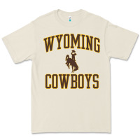 Wyoming Cowboys Men's Apparel Gameday Arch Over Cowboys Sweat Premium Tee | Teevron