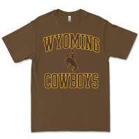 Cacao Wyoming Cowboys Men's Apparel Gameday Arch Over Cowboys Sweat Premium Tee - longCreatives