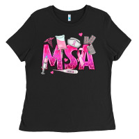 Breast Cancer Msa Medical Support Assistant Ladies Tee | Teevron