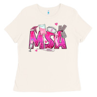 Bone breast cancer msa medical support assistant Ladies Tee - texasbilliewilder