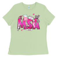Matcha breast cancer msa medical support assistant Ladies Tee - texasbilliewilder
