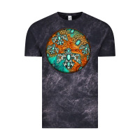 Cloud Black western pattern circle Vintage Tee - Jasminsmagicworld