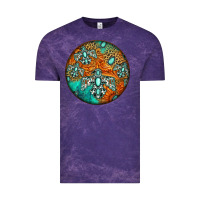 Cloud Purple western pattern circle Vintage Tee - Jasminsmagicworld