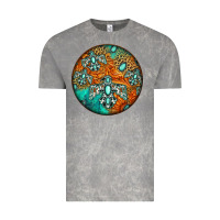 Cloud Rock western pattern circle Vintage Tee - Jasminsmagicworld