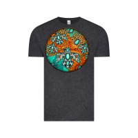 Vintage Black western pattern circle Vintage Tee - Jasminsmagicworld