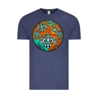 Vintage Denim western pattern circle Vintage Tee - Jasminsmagicworld