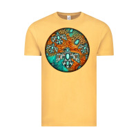 Vintage Mustard western pattern circle Vintage Tee - Jasminsmagicworld