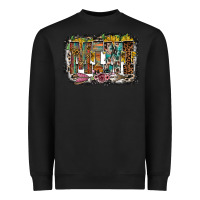 Black mini western Heavyweight Sweatshirt - RacoonDesign