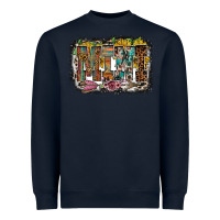 Navy mini western Heavyweight Sweatshirt - RacoonDesign