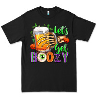 Black Lets Get Boozy Premium Tee - texasbilliewilder