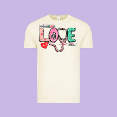 Love Nursing Vintage Tee Designed By Cowgirlartshop