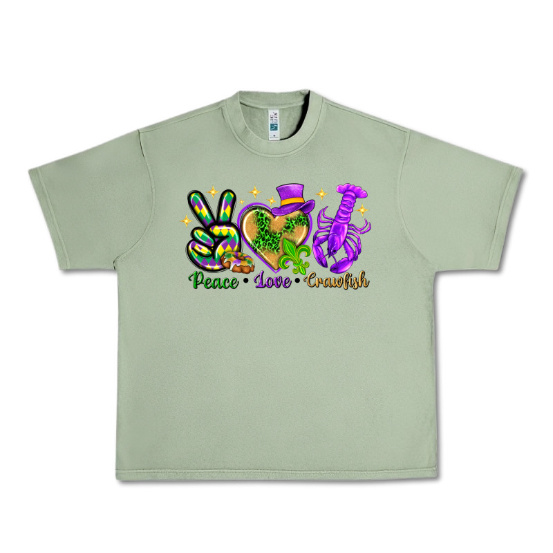 Peace Love Crawfish Urban Heavy Tee by HowdyJamesFarm | Teevron
