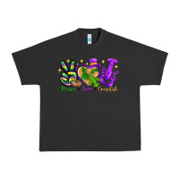 Pigment Black Peace Love Crawfish Urban Heavy Tee - HowdyJamesFarm