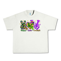 Pistachio Peace Love Crawfish Urban Heavy Tee - HowdyJamesFarm