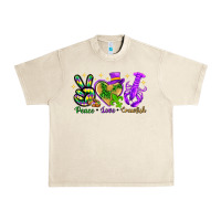 Sandshell Peace Love Crawfish Urban Heavy Tee - HowdyJamesFarm