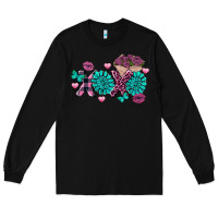 Black Xoxo Valentine's Day turquoise gemstone Long Sleeve Tee - FaDigitalArtStudio