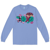 Colony Blue Xoxo Valentine's Day turquoise gemstone Long Sleeve Tee - FaDigitalArtStudio
