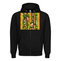 Black st patricks cow and shamrock with cowhide Zipper Hoodie - Artiststas