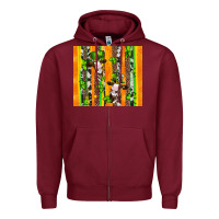Burgundy st patricks cow and shamrock with cowhide Zipper Hoodie - Artiststas