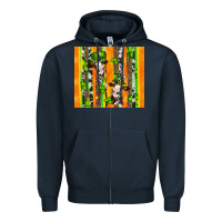 Navy st patricks cow and shamrock with cowhide Zipper Hoodie - Artiststas