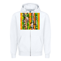 White st patricks cow and shamrock with cowhide Zipper Hoodie - Artiststas