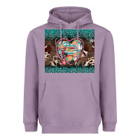 Lavender western nurse stethoscope turquoise leopardes Heavyweight Hoodie - BarkalooDesign