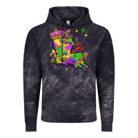 Cloud Black louisiana map mardi gras olivia Vintage Hoodie - OliviaCreatesArt