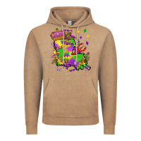 Vintage Coffee louisiana map mardi gras olivia Vintage Hoodie - OliviaCreatesArt