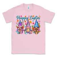 Bubblegum Pink Happy Easter gnomies Easter Day Classic Tee - HowdyJamesFarm