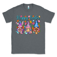 Charcoal Heather Happy Easter gnomies Easter Day Classic Tee - HowdyJamesFarm