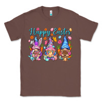 Chestnut Happy Easter gnomies Easter Day Classic Tee - HowdyJamesFarm