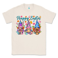 Natural Happy Easter gnomies Easter Day Classic Tee - HowdyJamesFarm