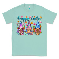 Seafoam Happy Easter gnomies Easter Day Classic Tee - HowdyJamesFarm