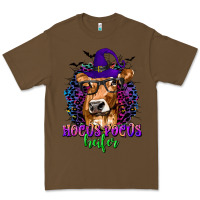 Cacao Hocus Pocus Heifer with Cow and Halloween Premium Tee - texasbilliewilder