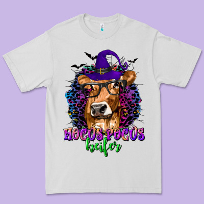 Hocus Pocus Heifer With Cow And Halloween Premium Tee Designed By Texasbilliewilder