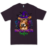 Plum Hocus Pocus Heifer with Cow and Halloween Premium Tee - texasbilliewilder